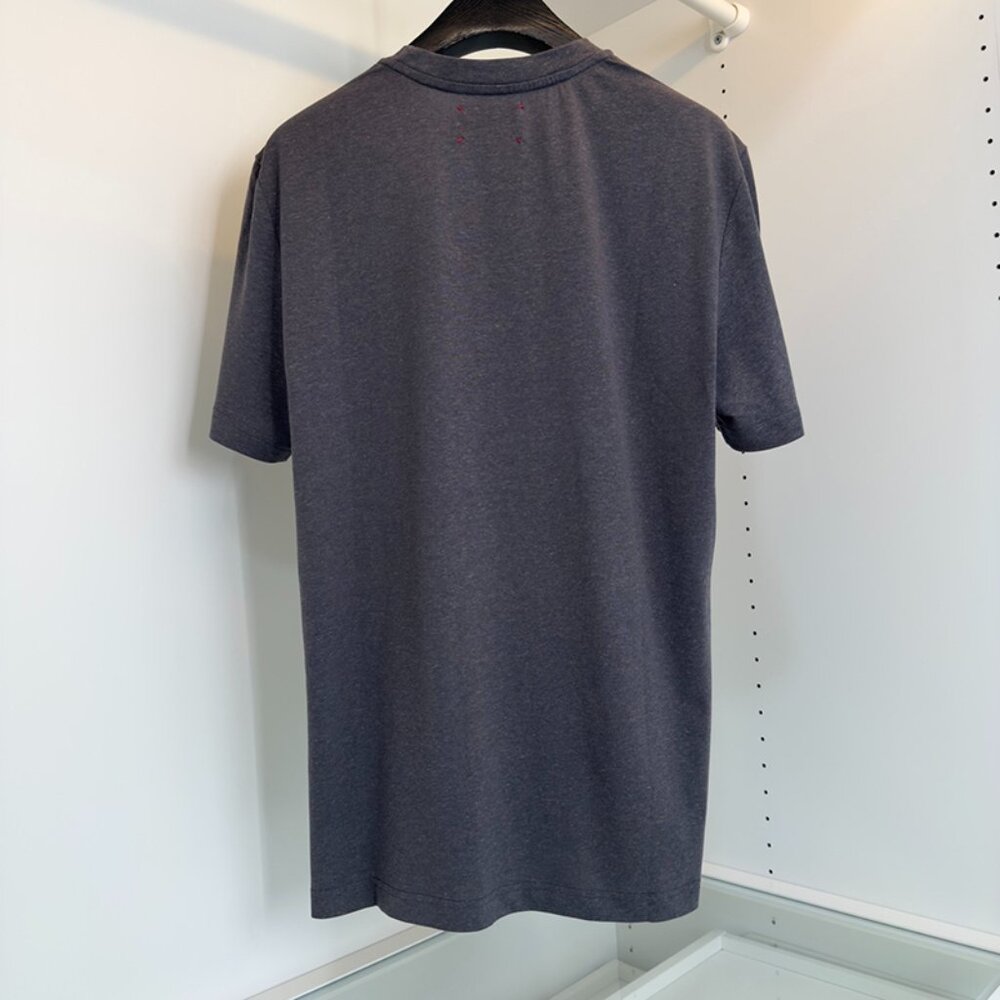 Kiton Dark Grey Crew Neck Short Sleeve T-Shirt